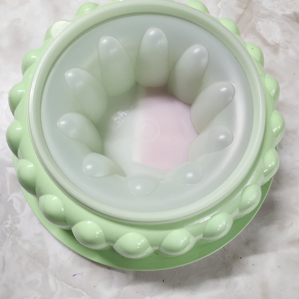 Tupperware Green and White Mold